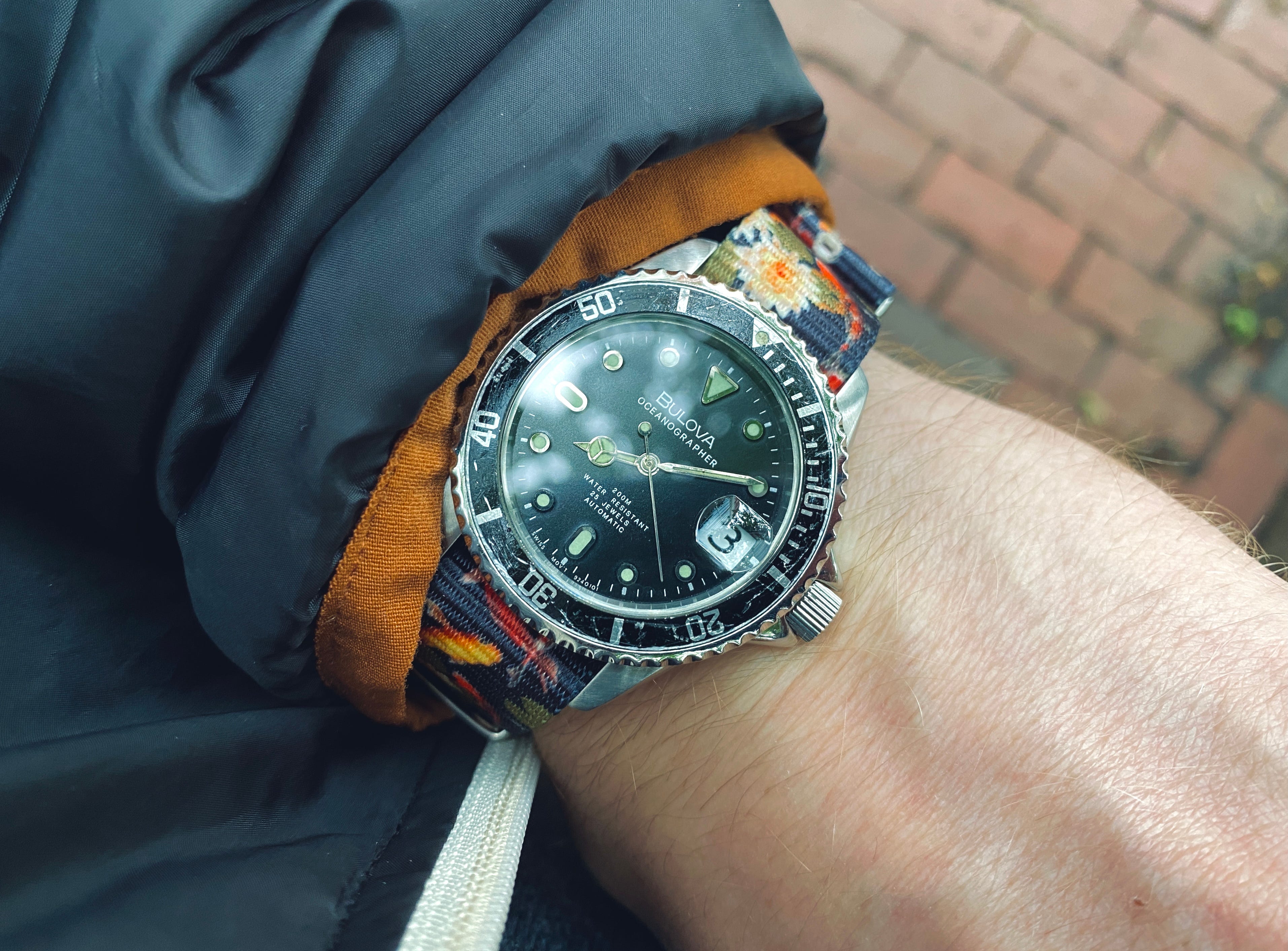 BULOVA OCEANOGRAPHER 25 JEWELS 純正ベルト