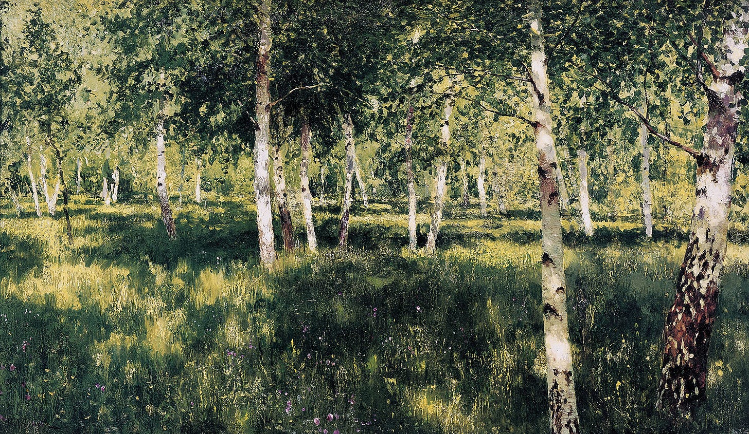 Isaac Levitan - Birch Forest [1885-89] | Isaac Ilyich Levita… | Flickr