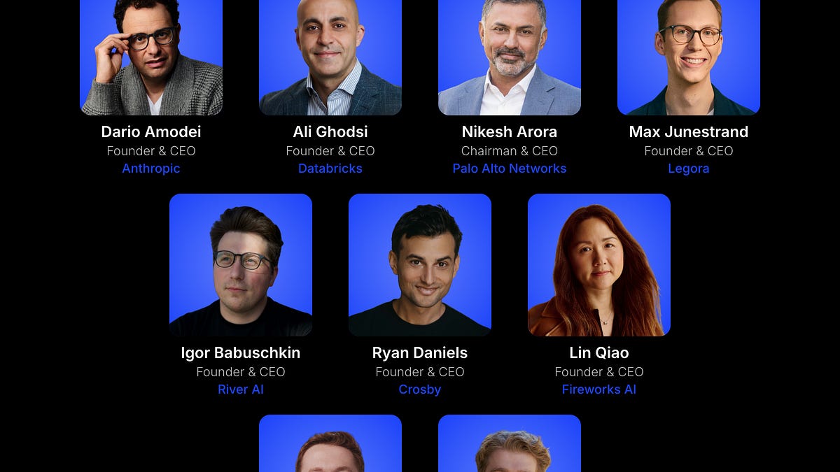Igor Babuschkin + Founders of Legora, Factory, Fireworks AI, Etched & Crosby Join the Cerebral Valley AI Summit as Speakers