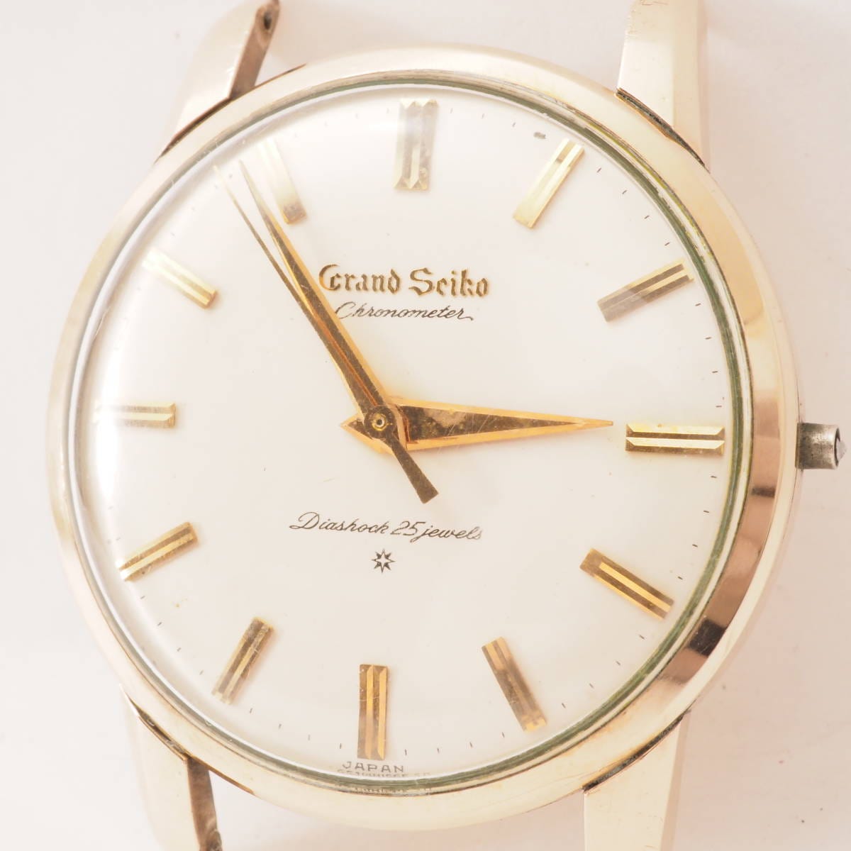 [希少品]グランドセイコーファーストモデル J14070E SEIKO Grand Seiko GS 25石 手巻き 獅子メダリオン 男性 本体[2810564]CU7
