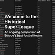 The Historical Super League's avatar