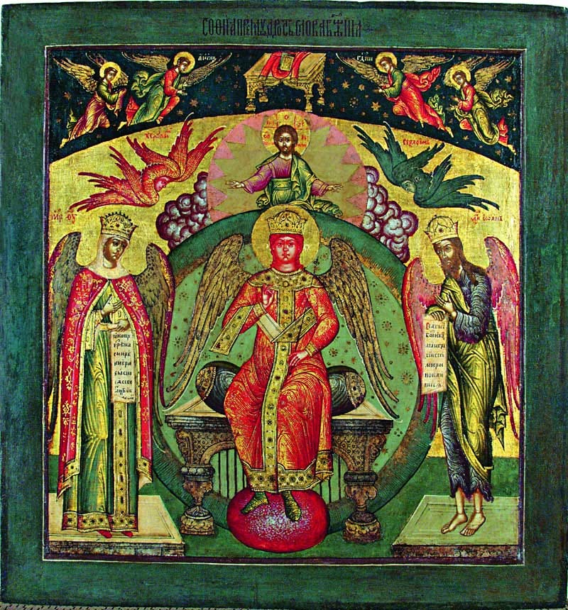 Icon of Holy Wisdom, 1670, St. Nicholas Mokry Church, Yaroslavl Russia