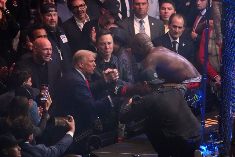 Donald Trump reacts.