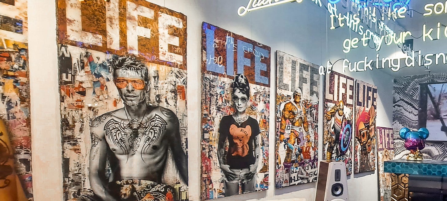 An art exhibit in Amsterdam. An art exhibit in Amsterdam.