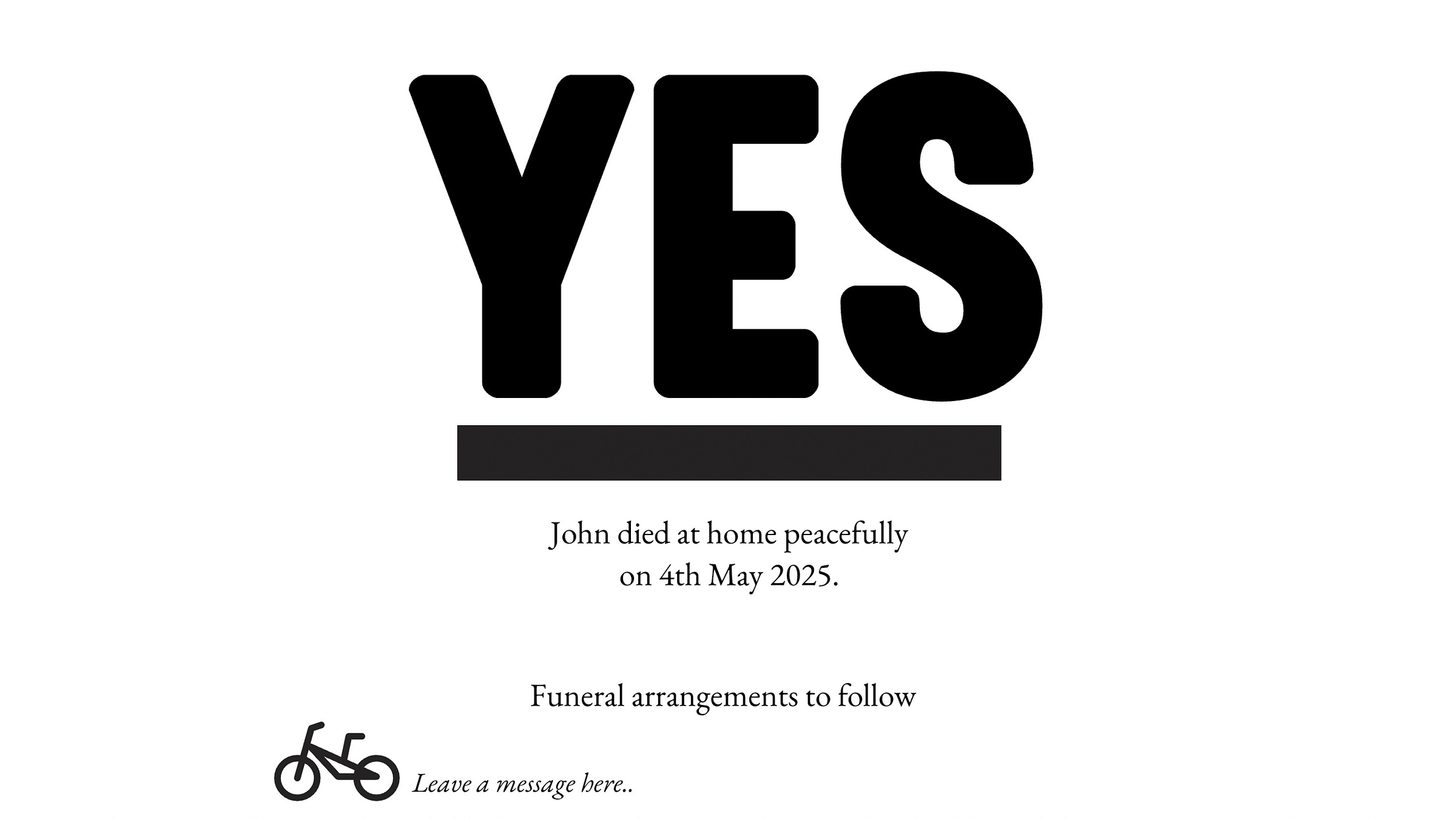 John Stevenson has died