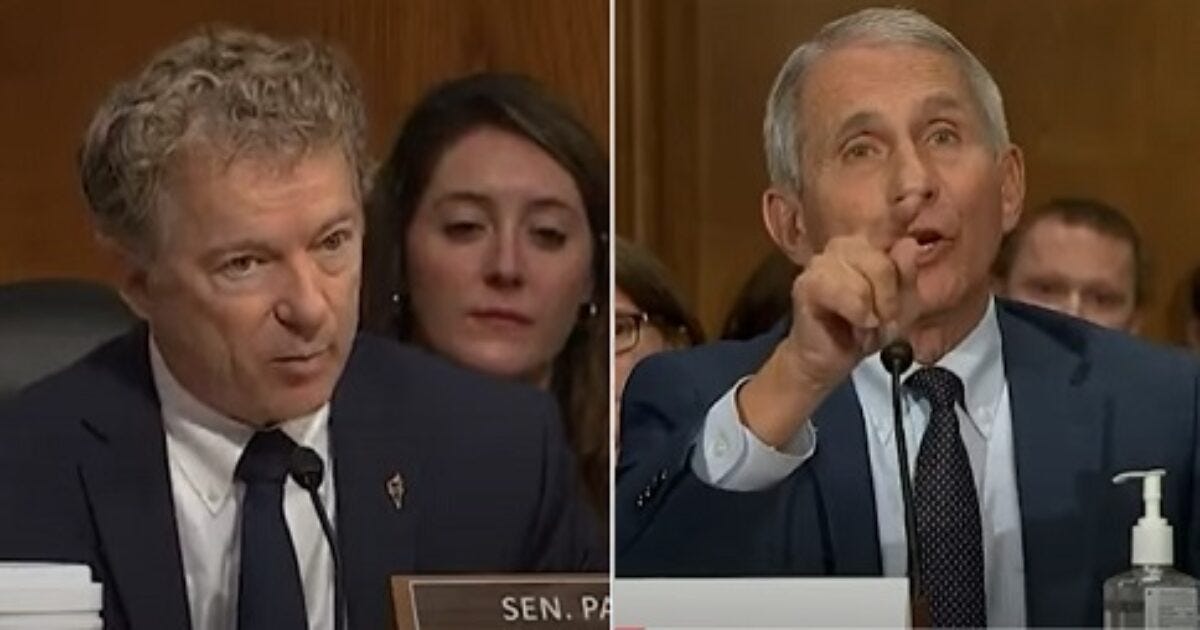Sen. Paul guts Fauci in relentless explosive clash, reminds him it's a ...