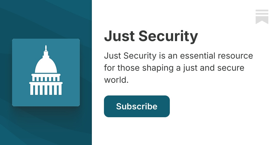 Just Security | Substack