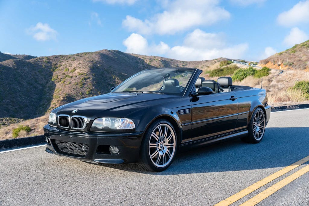 2003 BMW M3 Convertible front 3/4 top down 2003 BMW M3 Convertible front 3/4 top down