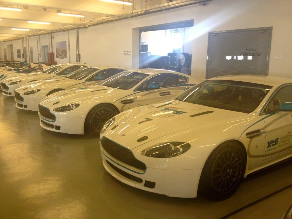 Yas Marina Circuit Aston Martins