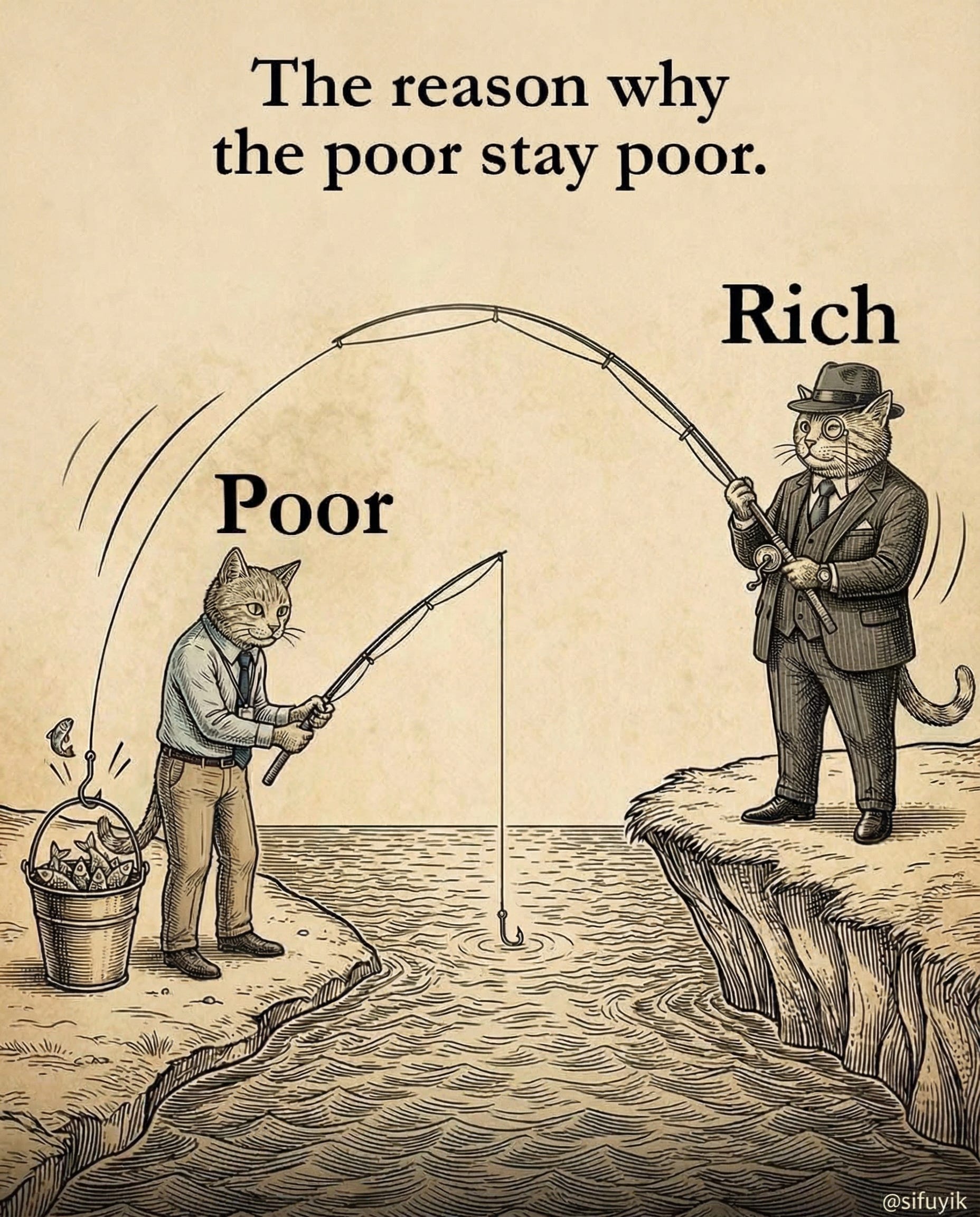 The reason why the poor stay poor. - by Sifu Yik Chan