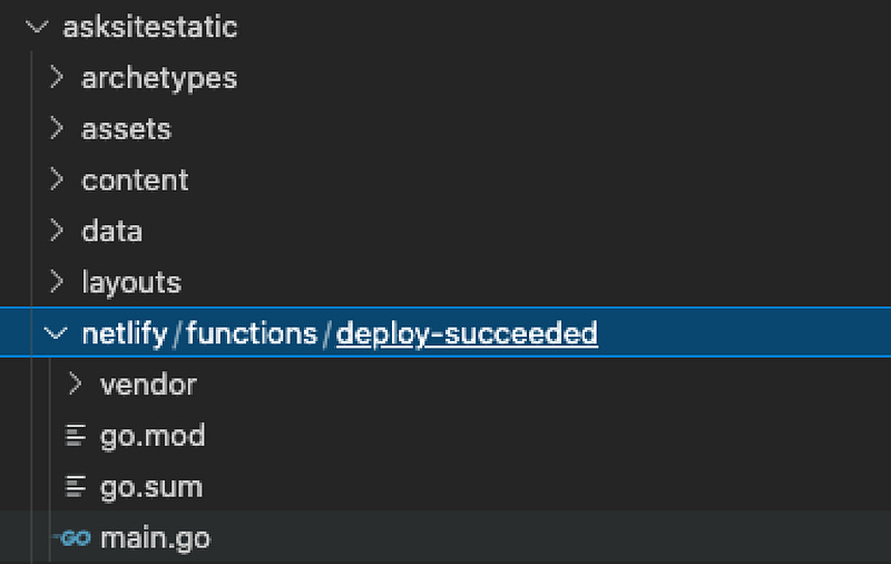File location netlify/functions/deploy-succeeded File location netlify/functions/deploy-succeeded