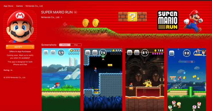 nintendo super mario run nintendo super mario run