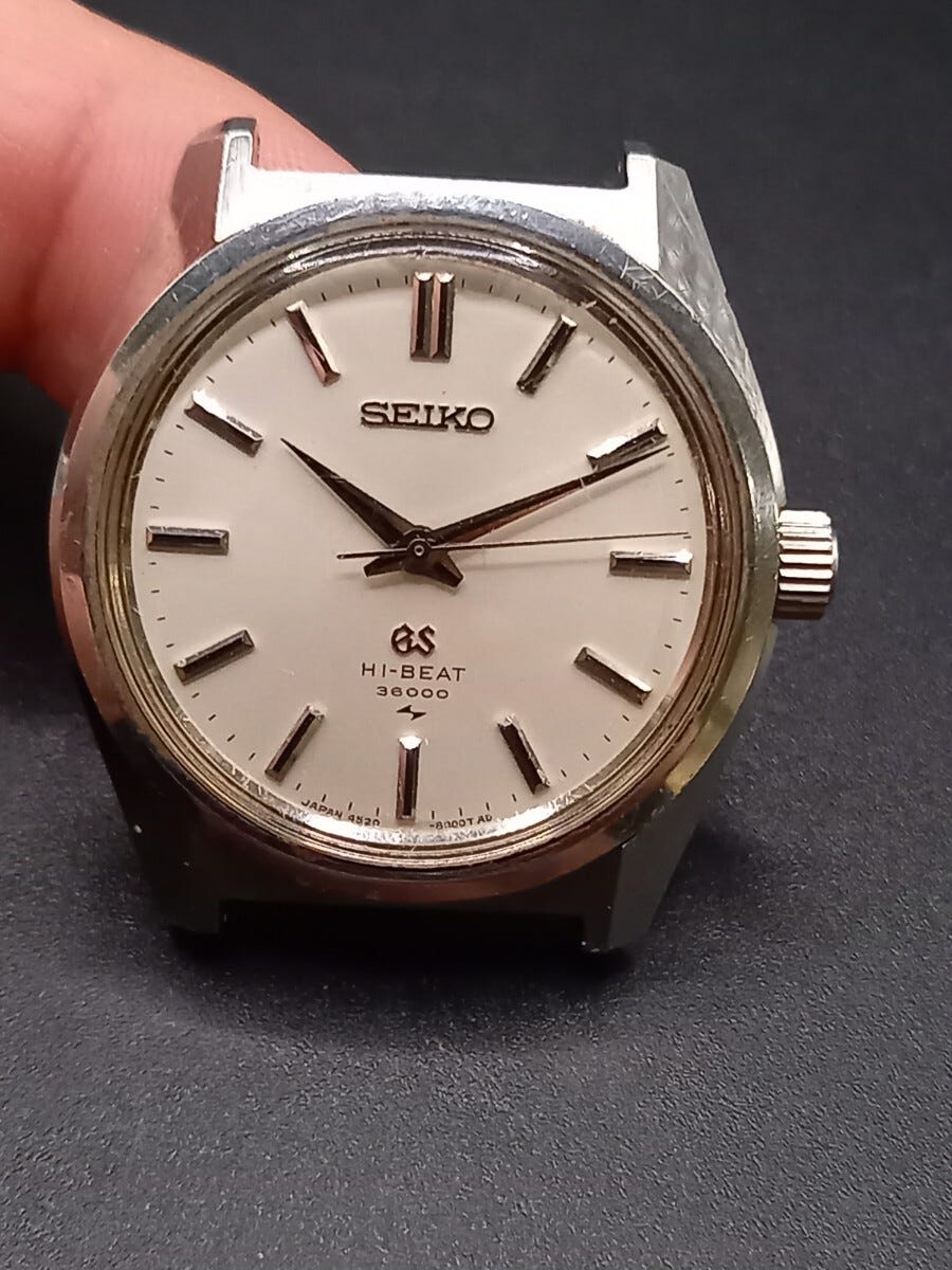 ★SEIKO/セイコー　GS　グランドセイコー　ジャンク品　4520-8000 メダリオン　手巻き　メンズ腕時計　0223HA