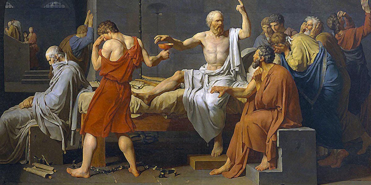 I go to die? Thinking about Socrates and the Almeida Figures of Speech  series – Michael Scott