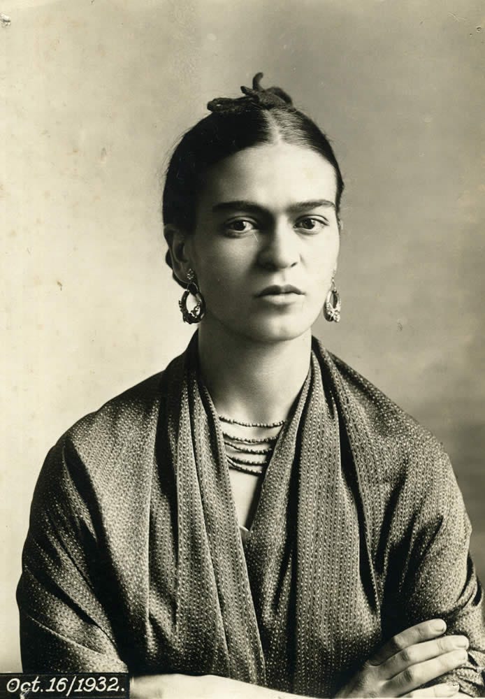 Frida Kahlo photographed by her father Guillermo Kahlo in 1932