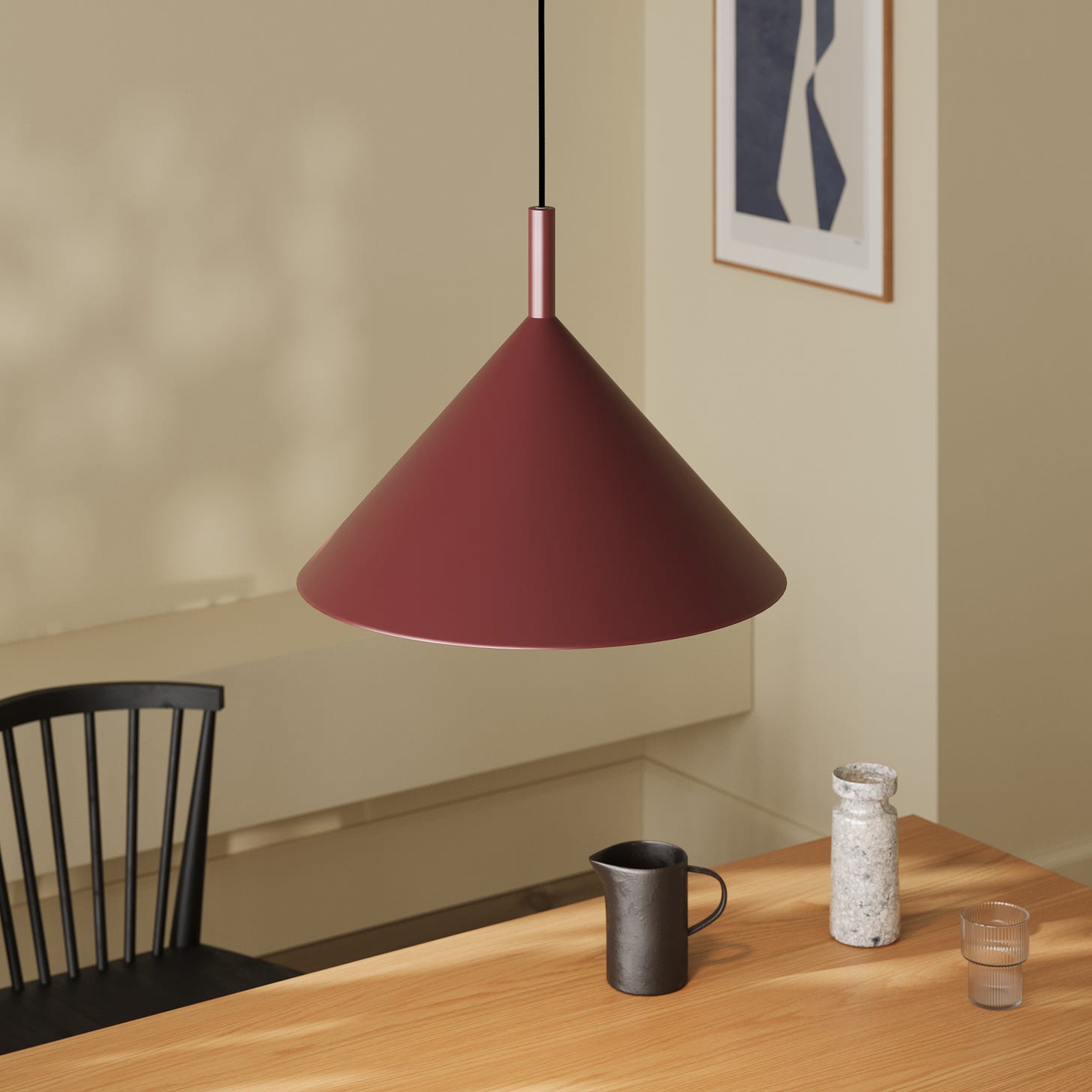 Aino Pendant Lamp - Oxblood - Fullscreen View 1 of 9. Aino Pendant Lamp - Oxblood - Fullscreen View 1 of 9.