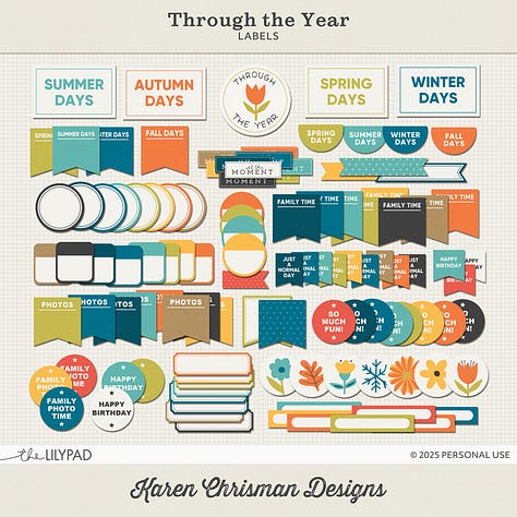 This collection helps you make a beautiful photo book to treasure full of your memories of the year.