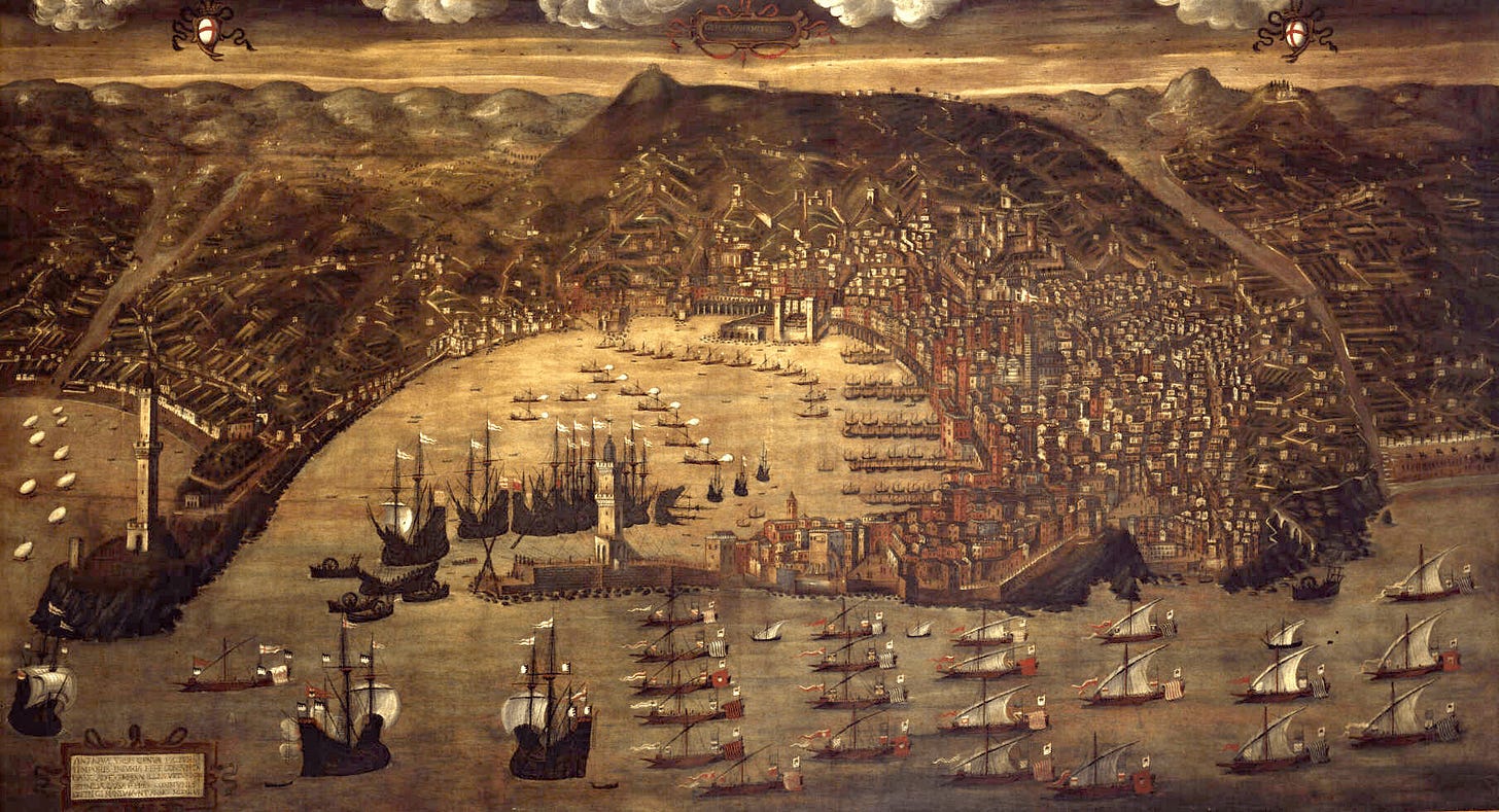View of Genoa, Cristofaro Grasso, 1597