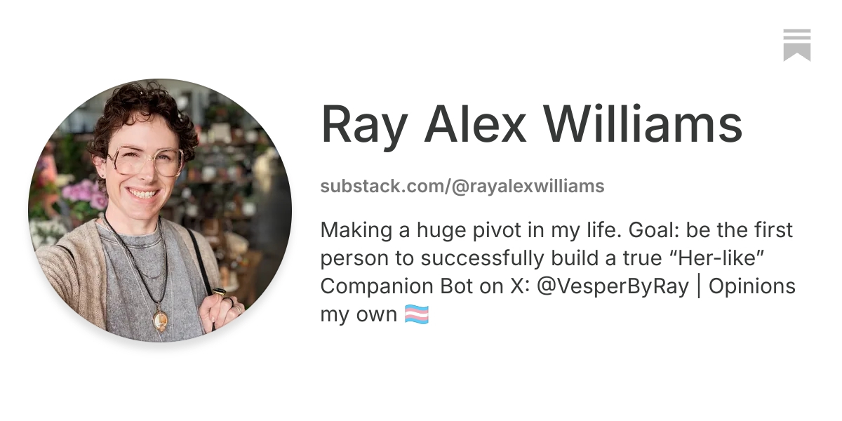 Ray Alex Williams | Substack