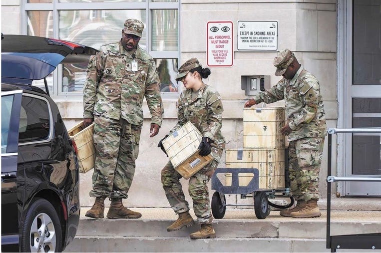 A group of people in military uniforms

AI-generated content may be incorrect.