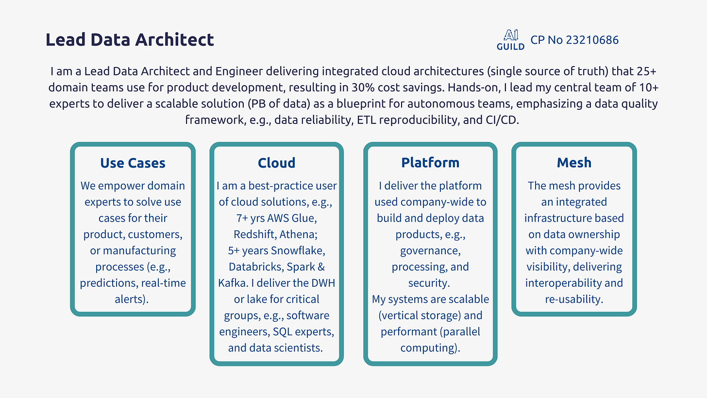 From Database Engineer to Lead Data Architect
