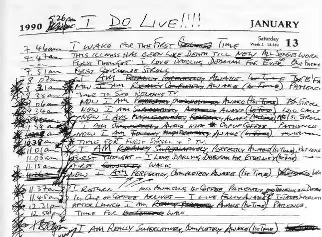 I WAKE FOR THE FIRST TIME – Diaries of Note