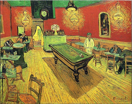 The Night Cafe, 1888, Vincent van Gogh The Night Cafe, 1888, Vincent van Gogh