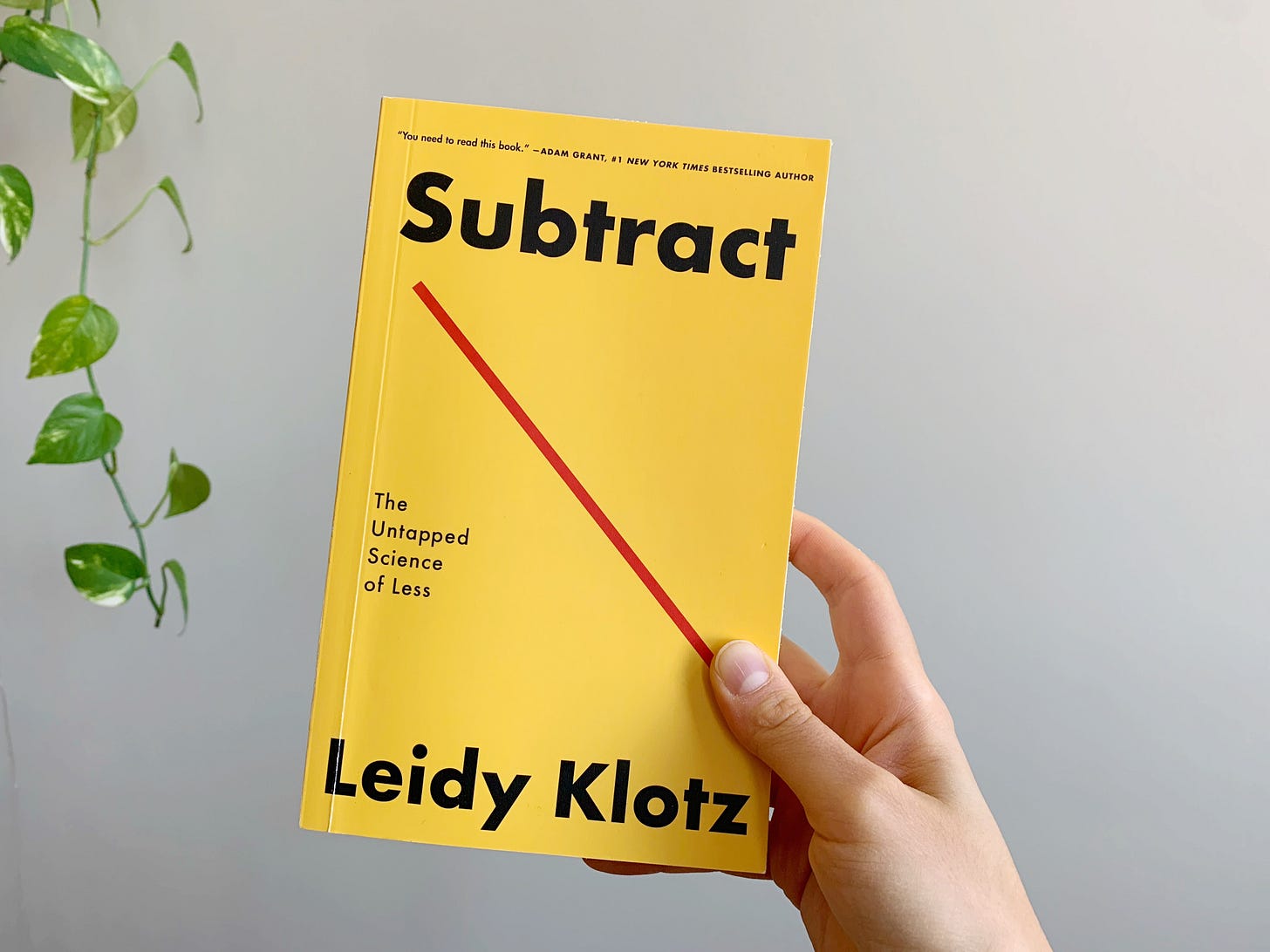 Book cover of Subtract by Leidy Klotz