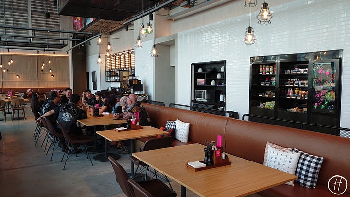 Food options at Moxy