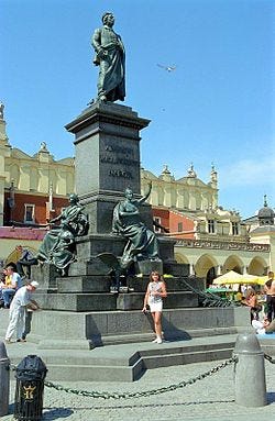 Adam Mickiewicz Monument, Kraków, Poland