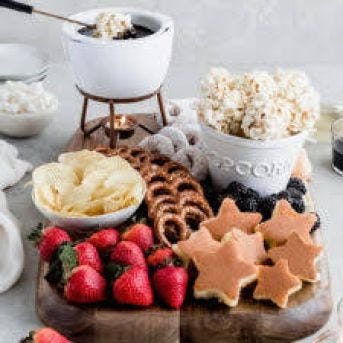 Chocolate fondue Chocolate fondue