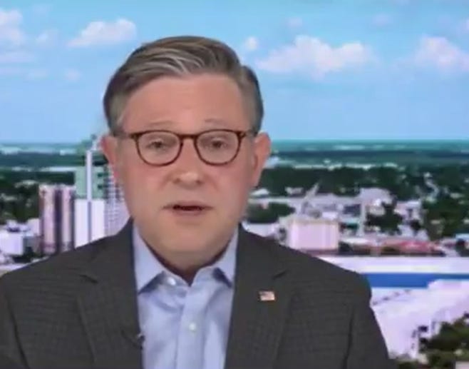 Mike Johnson Sounds Frantic And Panicked As He Is About To lose His Job Mike Johnson Sounds Frantic And Panicked As He Is About To lose His Job