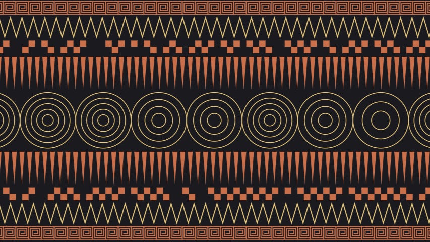 Greek Geometric ornament, generated in Python.
