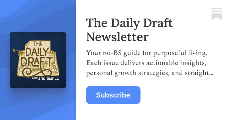 The Daily Draft Newsletter | Zac Small | Substack