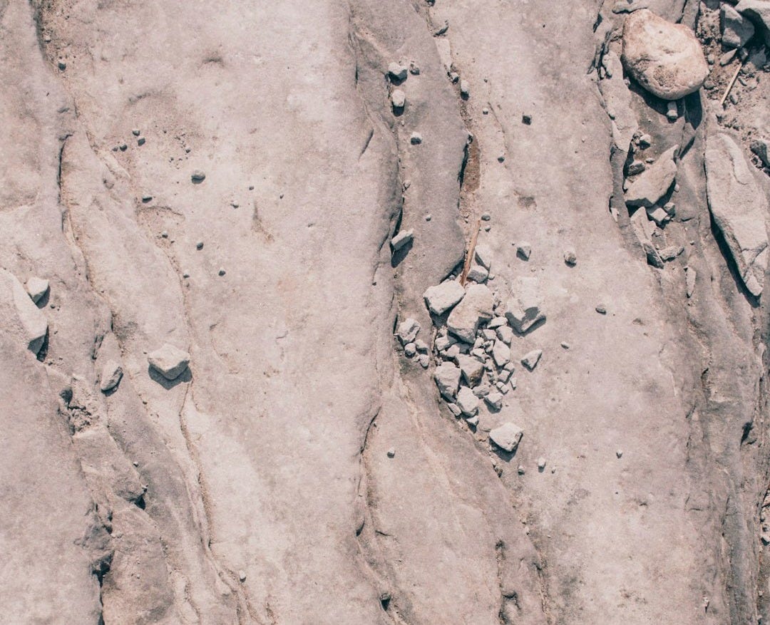 brown and gray rock formation