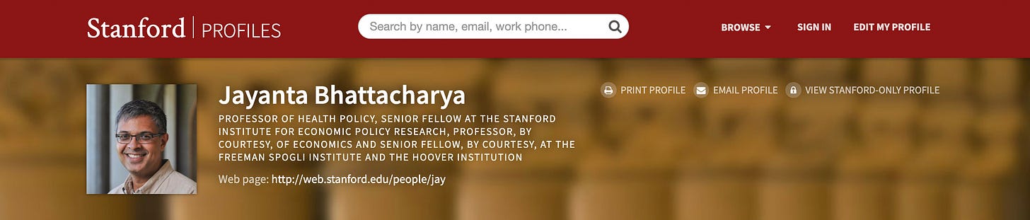 Here is your Expert #2: Jay Bhattacharya Here is your Expert #2: Jay Bhattacharya