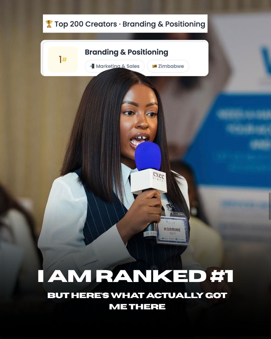 I AM RANKED #1 — BUT HERE’S WHAT ACTUALLY GOT ME THERE