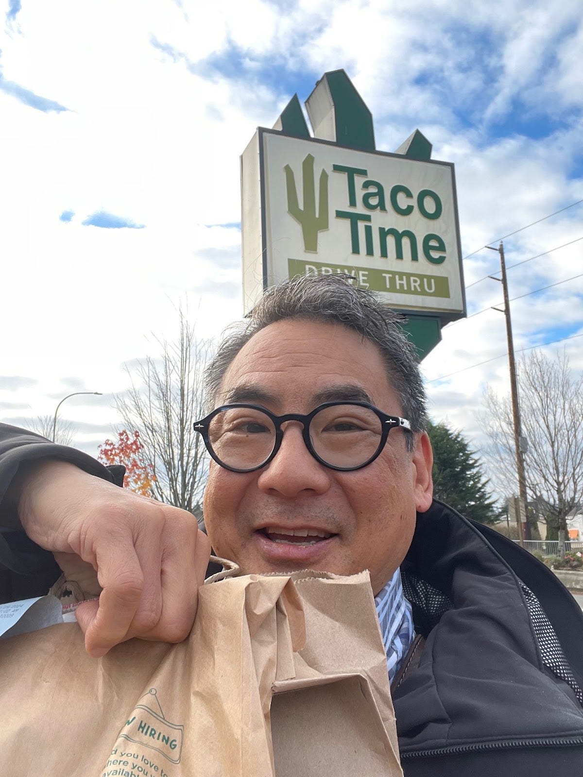 Stephen Pao at Taco Time in Bellevue
