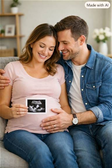 Parents en attente de naissance d'un enfant