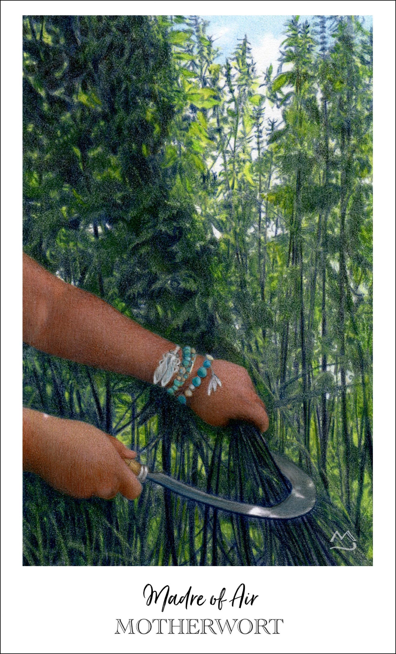 Madre of Air, Herbcrafter's Tarot. Art by JPC