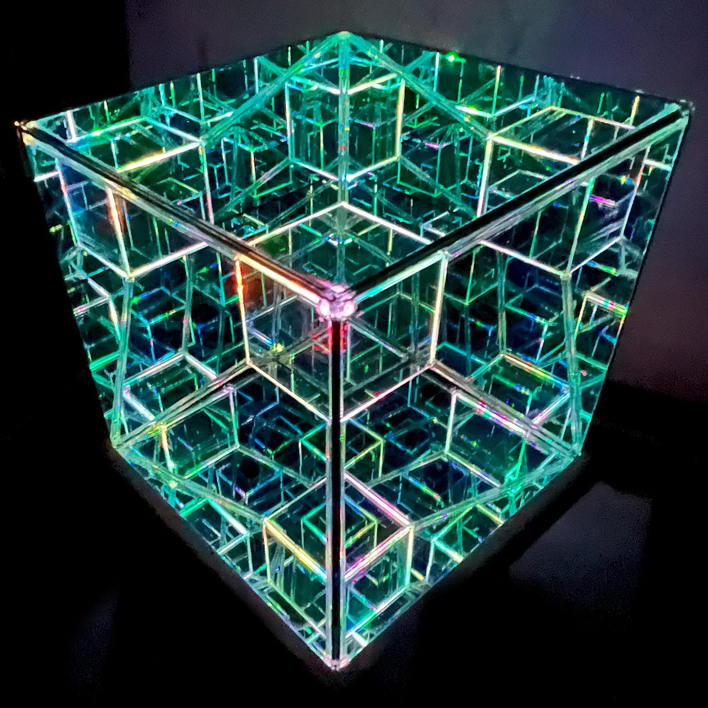 Special Eclipse Edition Tesseract Hypercube Sculpture - Pre-order - Etsy Special Eclipse Edition Tesseract Hypercube Sculpture - Pre-order - Etsy