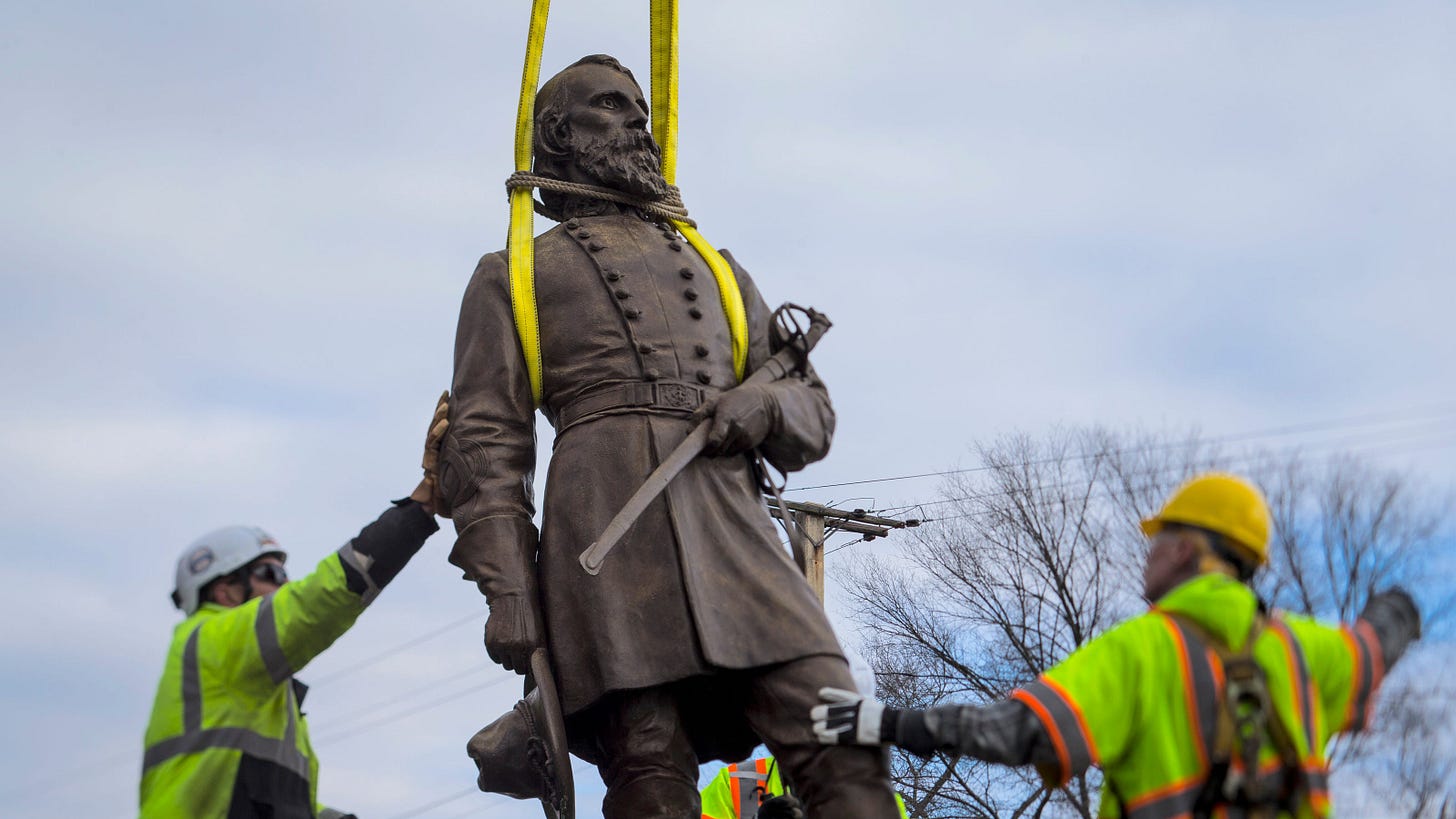 Richmond removes Confederate monument to General Hill in Virginia