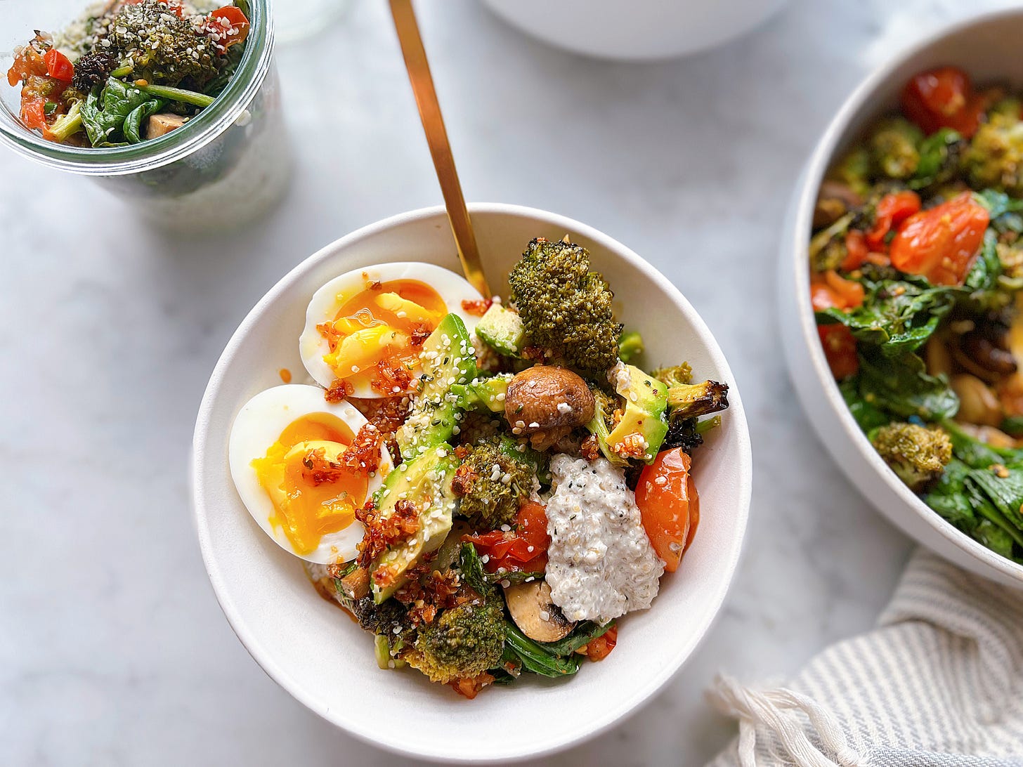 Savory Breakfast Porridge with A Soft Boiled Egg