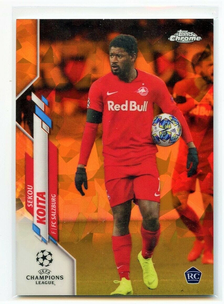 Image 1 - SEKOU KOITA RC 2019-20 TOPPS CHROME SAPPHIRE ORANGE REFRACTOR ROOKIE SP 50/50   