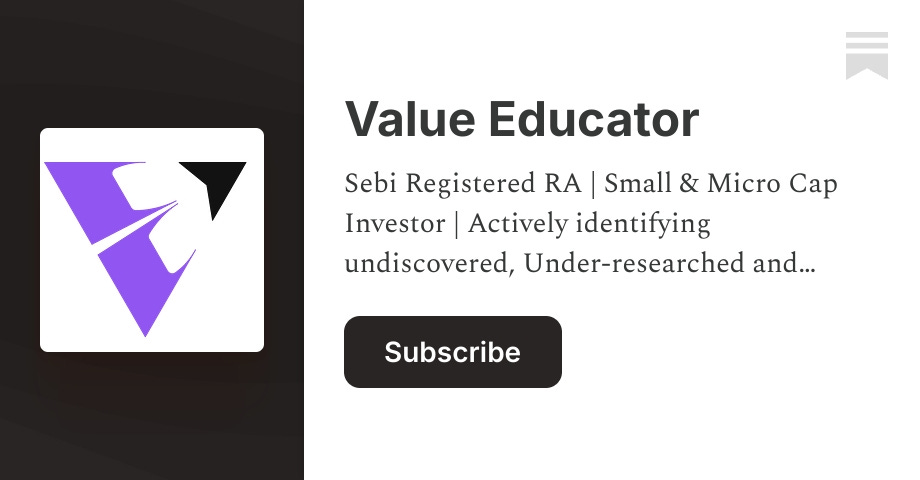 Value Educator | Shashank Mahajan | Substack