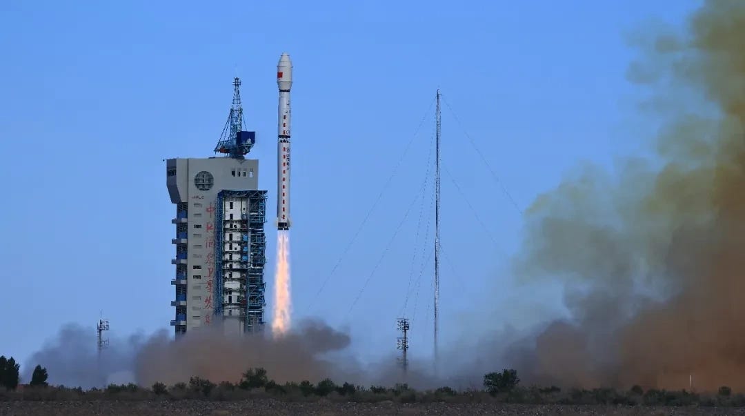 A Long March 4B launch vehicle lifting off from the Jiuquan Satellite Launch Center on July 1st/2nd 2026. A Long March 4B launch vehicle lifting off from the Jiuquan Satellite Launch Center on July 1st/2nd 2026.