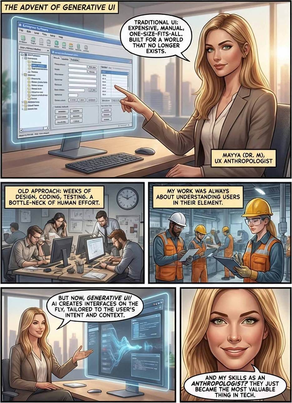 A comic page of a person pointing at a computer screen

AI-generated content may be incorrect.