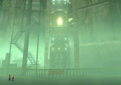 Resident marveling at Midgar's steelwork