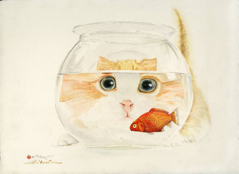 Curiosity Painting by Lance Von Prum | Saatchi Art Curiosity Painting by Lance Von Prum | Saatchi Art