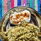 Mint and peas pulao
